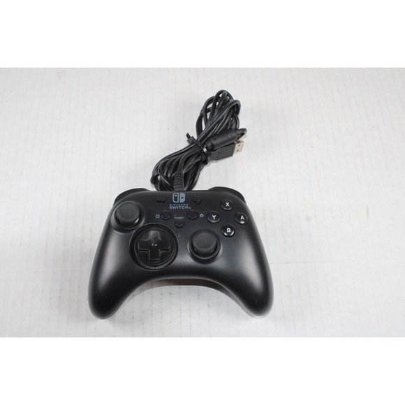 Hori Wired Nintendo Switch Gamepad Controller Black NSW-001 & Cable - Picture 1 of 13